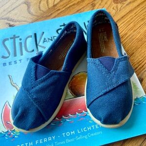 Toms Alpargata Blue Canvas Toddler Shoe T9